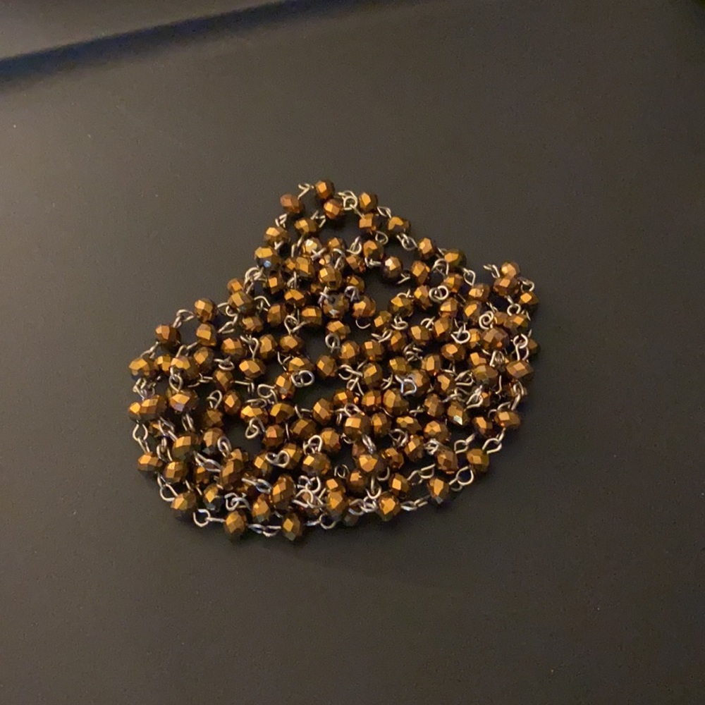 New Versatile golden brown necklace. - Picture 14 of 16
